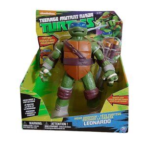 Teenage Mutant Ninja Turtles Head Poppin' Leonardo 11" 2015 TMNT NIB
